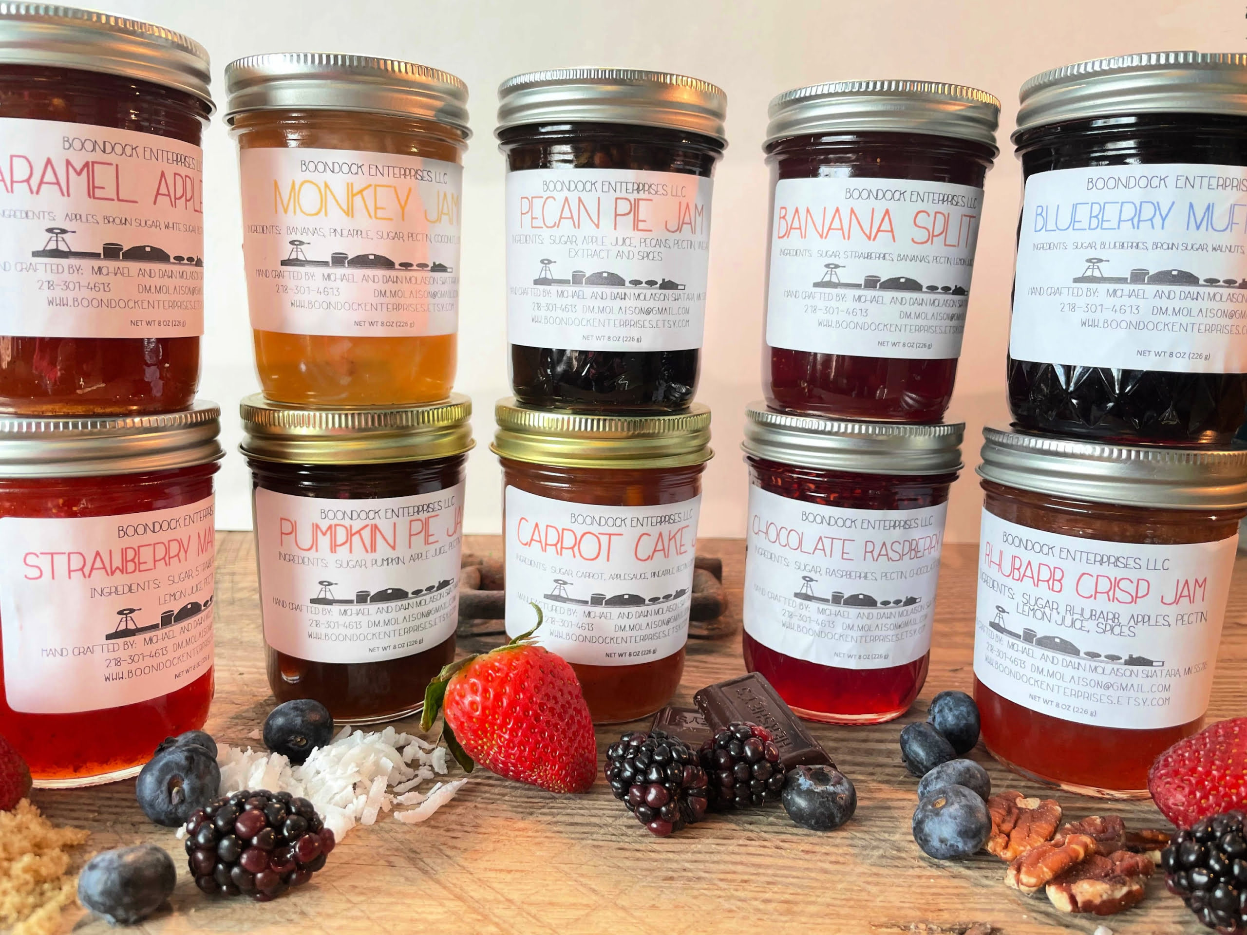 Pick 3 Gourmet Jam Flavors Choose From 10 Different Unique Jams Avoy Marketplace